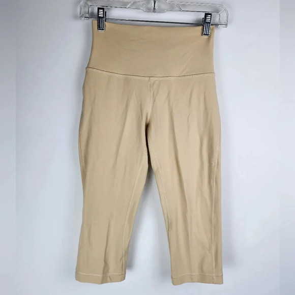 Lululemon Align Crop High-Rise Leggings Tan Size 6 - Picture 1 of 8
